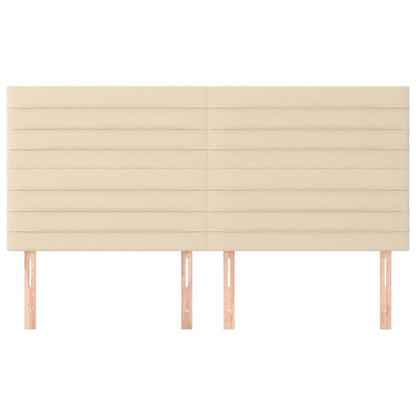 Testiera 4 pz Crema 90x5x78/88 cm in Tessuto - homemem39