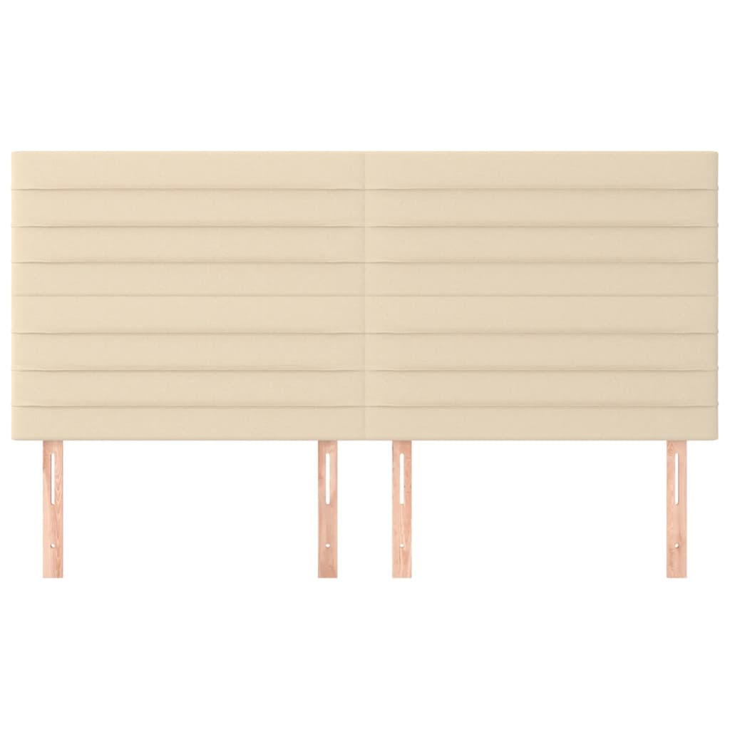 Testiera 4 pz Crema 100x5x78/88 cm in Tessuto - homemem39