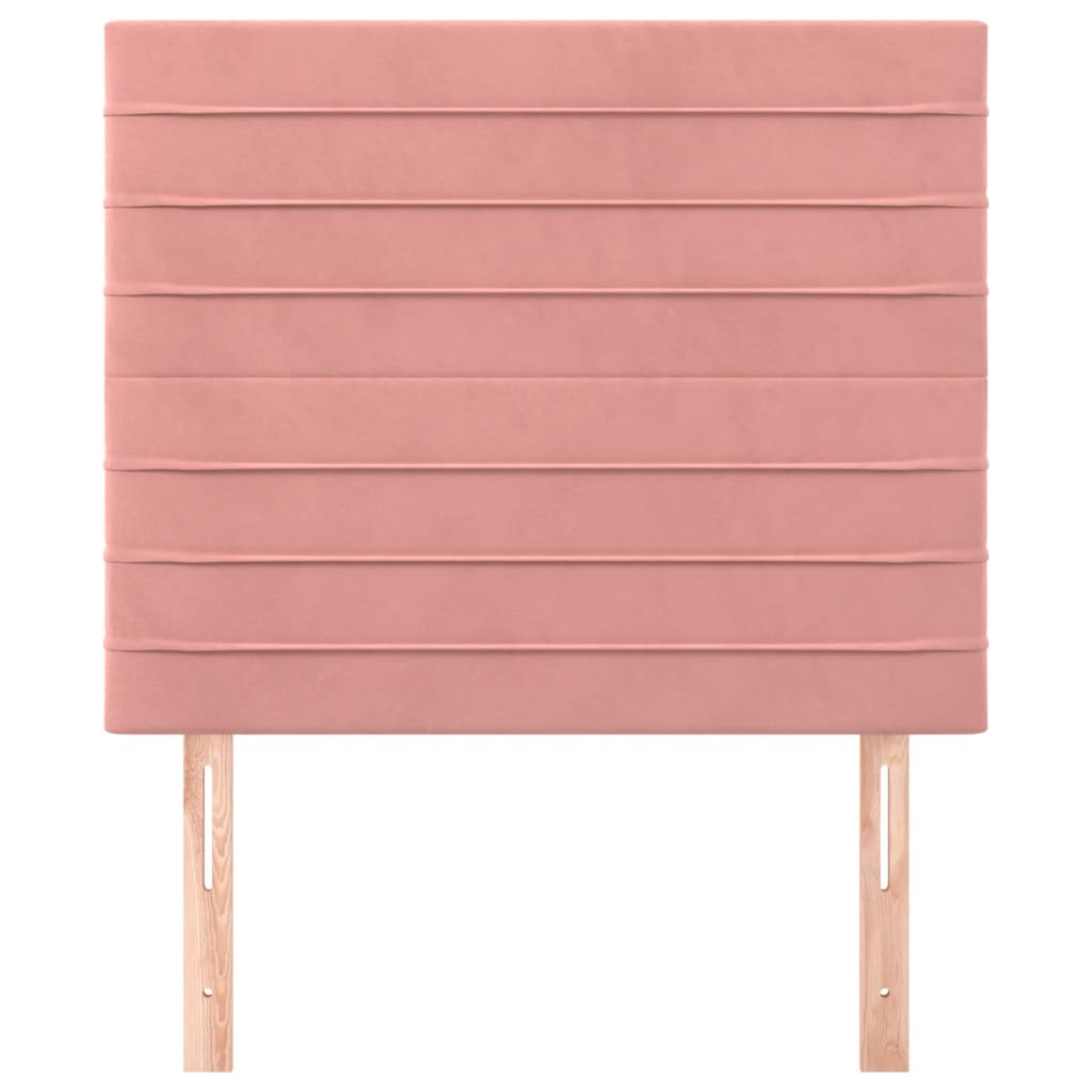 Testiera 2 pz Rosa 80x5x78/88 cm in Velluto - homemem39