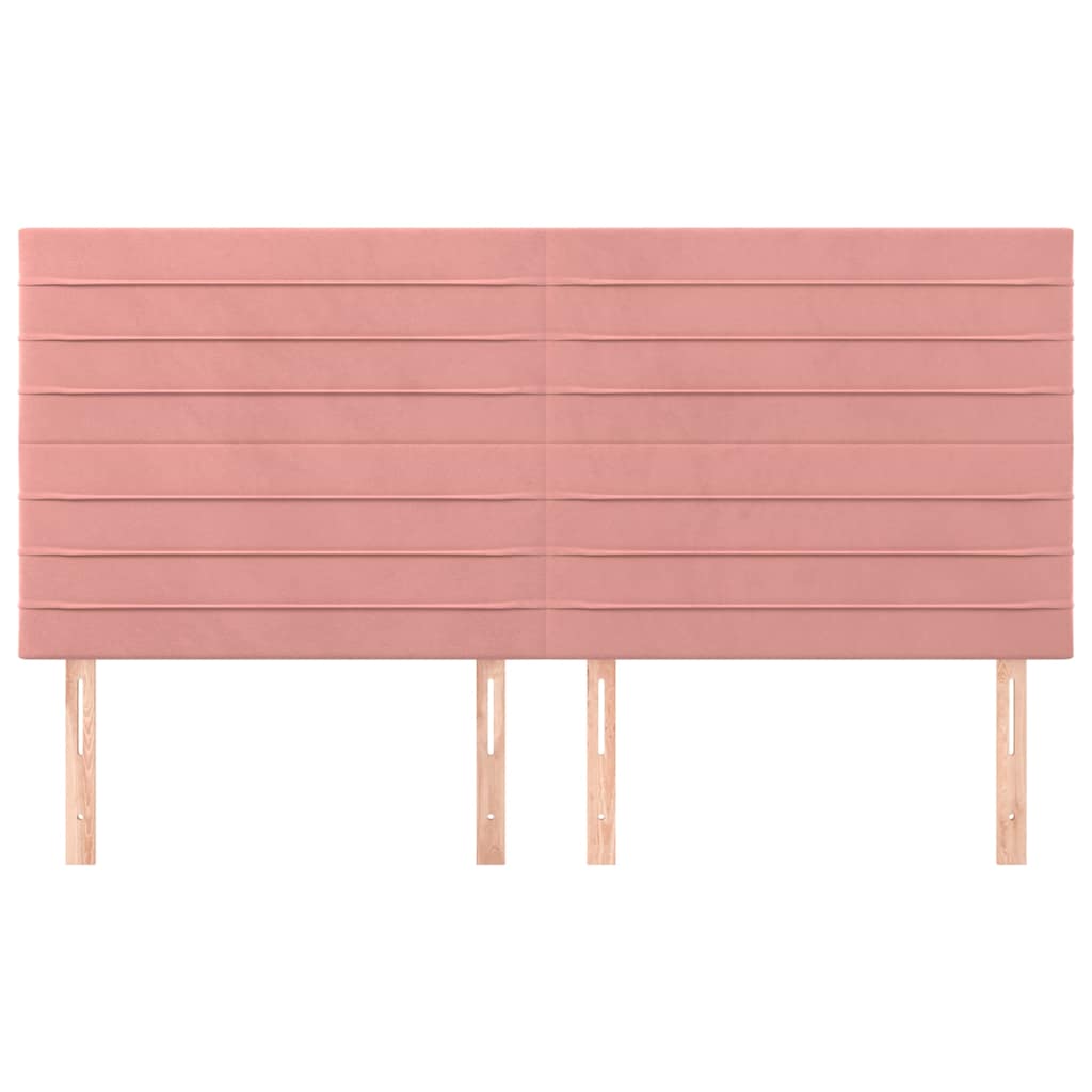Testiera Rosa 160x5x118/128 cm Velluto | homemem39