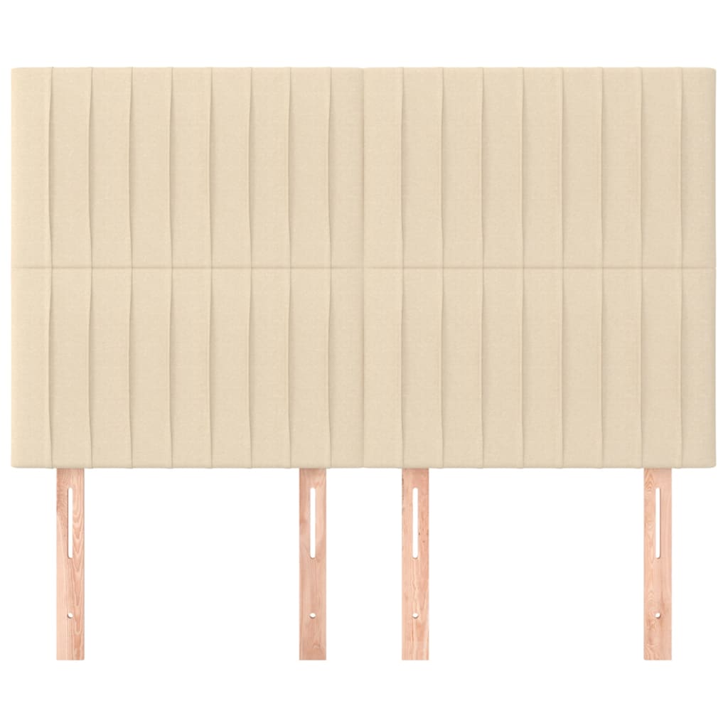 Testiere 4 pz Crema 72x5x78/88 cm in Tessuto - homemem39