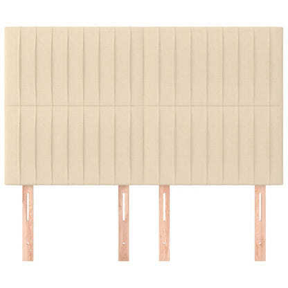 Testiere 4 pz Crema 72x5x78/88 cm in Tessuto - homemem39