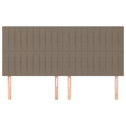Testiera per letto Tortora 160x5x118/128 cm Tessuto | homemem39