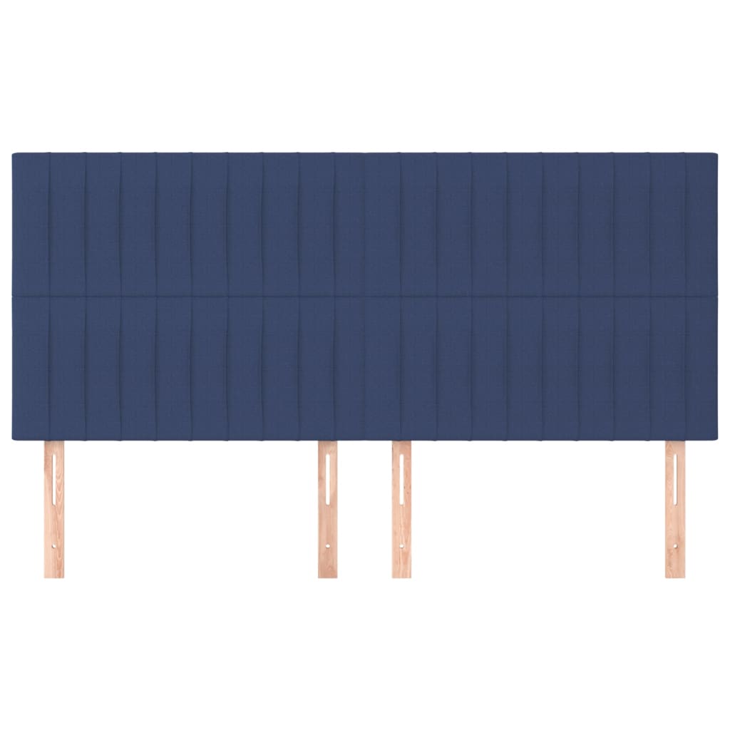 Testiera Blu 160x5x118/128 cm Tessuto | homemem39