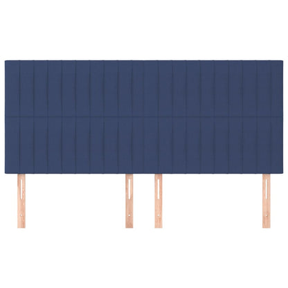 Testiera Blu 160x5x118/128 cm Tessuto | homemem39