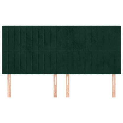 Testiera Verde Scuro 180x5x118/128 cm Velluto | homemem39