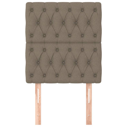 Testiera 2 pz Tortora 80 x 7 x 78/88 cm in Tessuto - homemem39