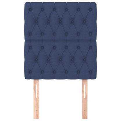 Testiera 2 pz Blu 80 x 7 x 78/88cm in Tessuto - homemem39