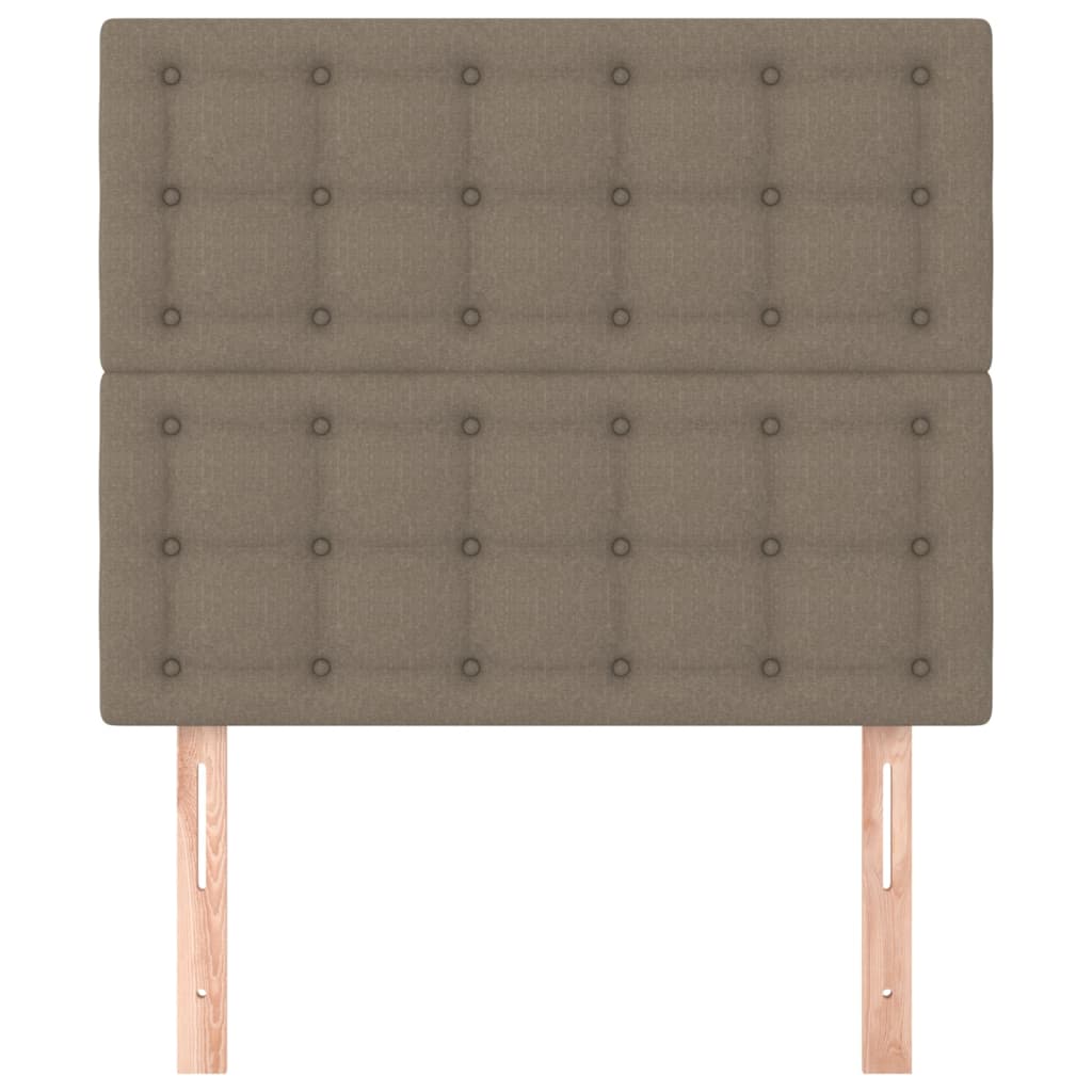 Testiera per letto Tortora 80x5x118/128 cm Tessuto | homemem39