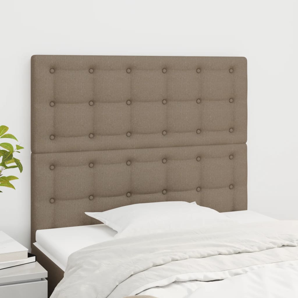 Testiera per letto Tortora 80x5x118/128 cm Tessuto | homemem39