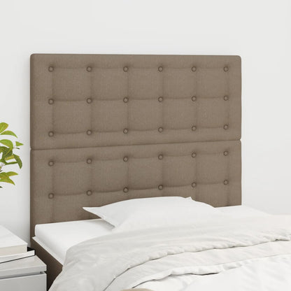 Testiera per letto Tortora 80x5x118/128 cm Tessuto | homemem39