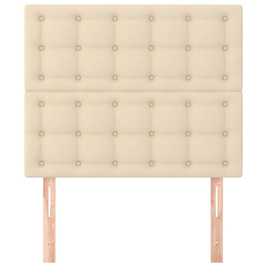 Testiera Crema 80x5x118/128 cm Tessuto | homemem39