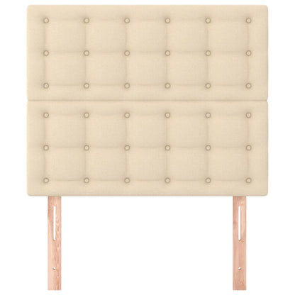 Testiera Crema 80x5x118/128 cm Tessuto | homemem39