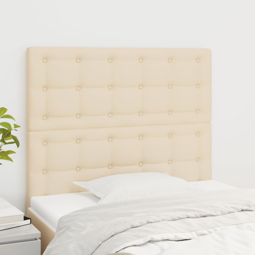 Testiera Crema 80x5x118/128 cm Tessuto | homemem39