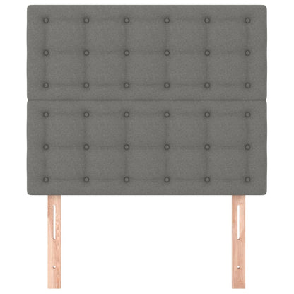 Testiere 2 pz Grigio Scuro 100x5x78/88 cm in Tessuto - homemem39