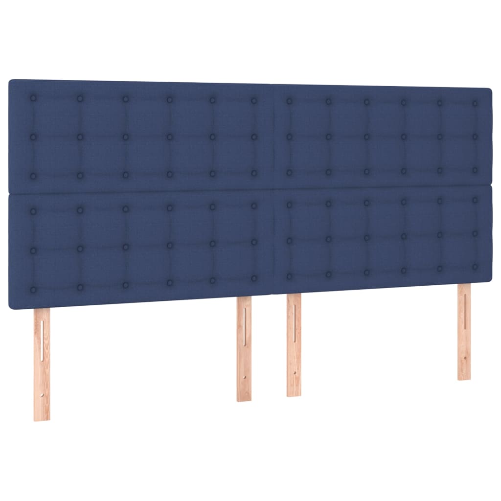 Testiera Blu 160x5x118/128 cm Tessuto | homemem39