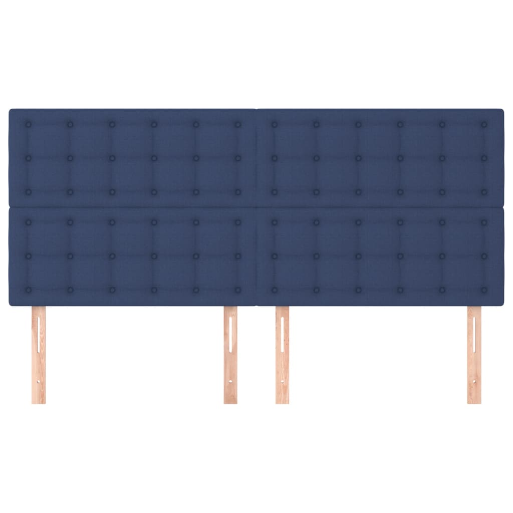 Testiera Blu 160x5x118/128 cm Tessuto | homemem39