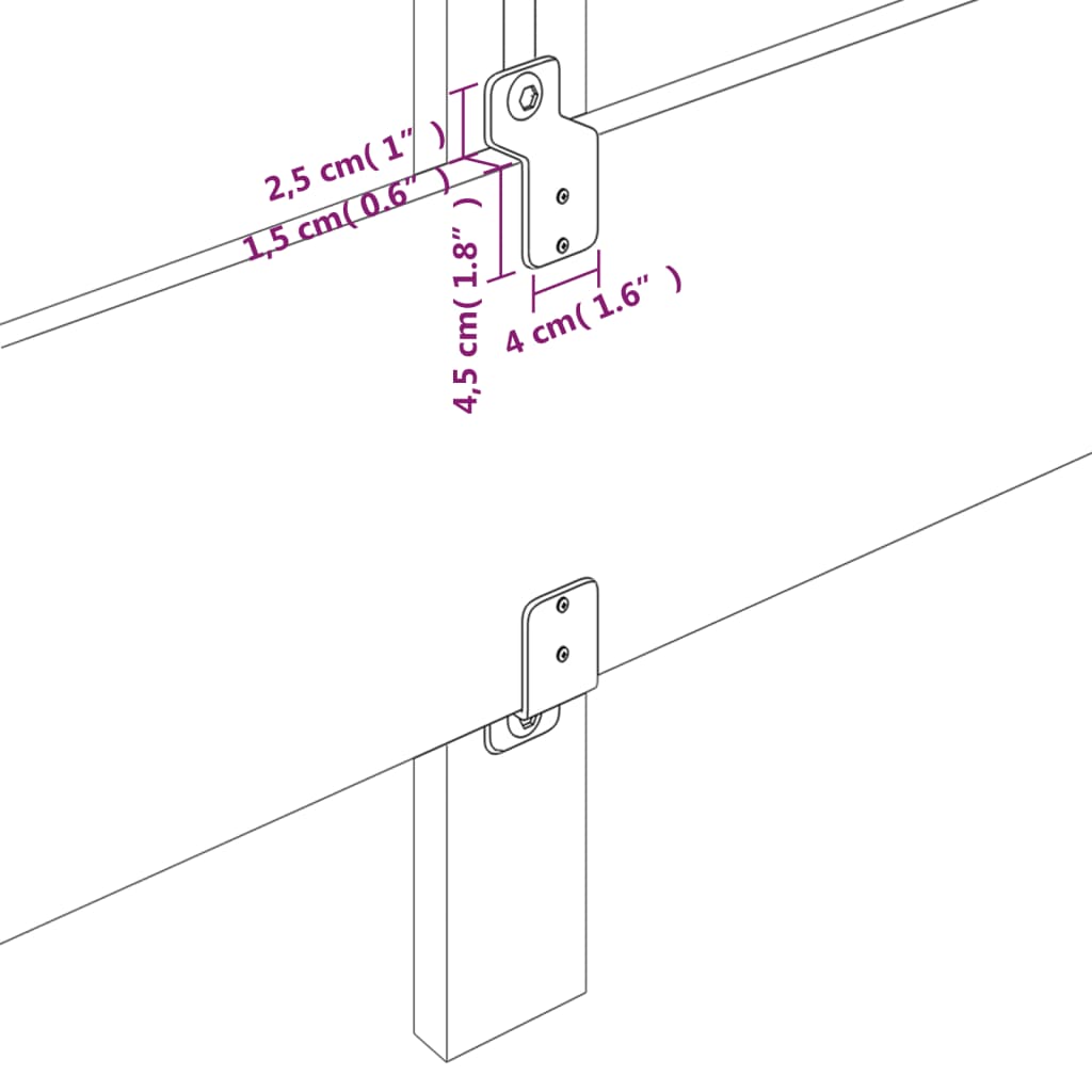 Testiera 4 pz Tortora 100x5x78/88 cm in Tessuto