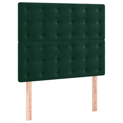Testiera Verde Scuro 80x5x118/128 cm Velluto | homemem39