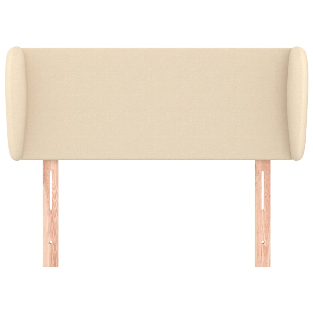 Testiera ad Orecchio Crema 103x23x78/88 cm in Tessuto - homemem39