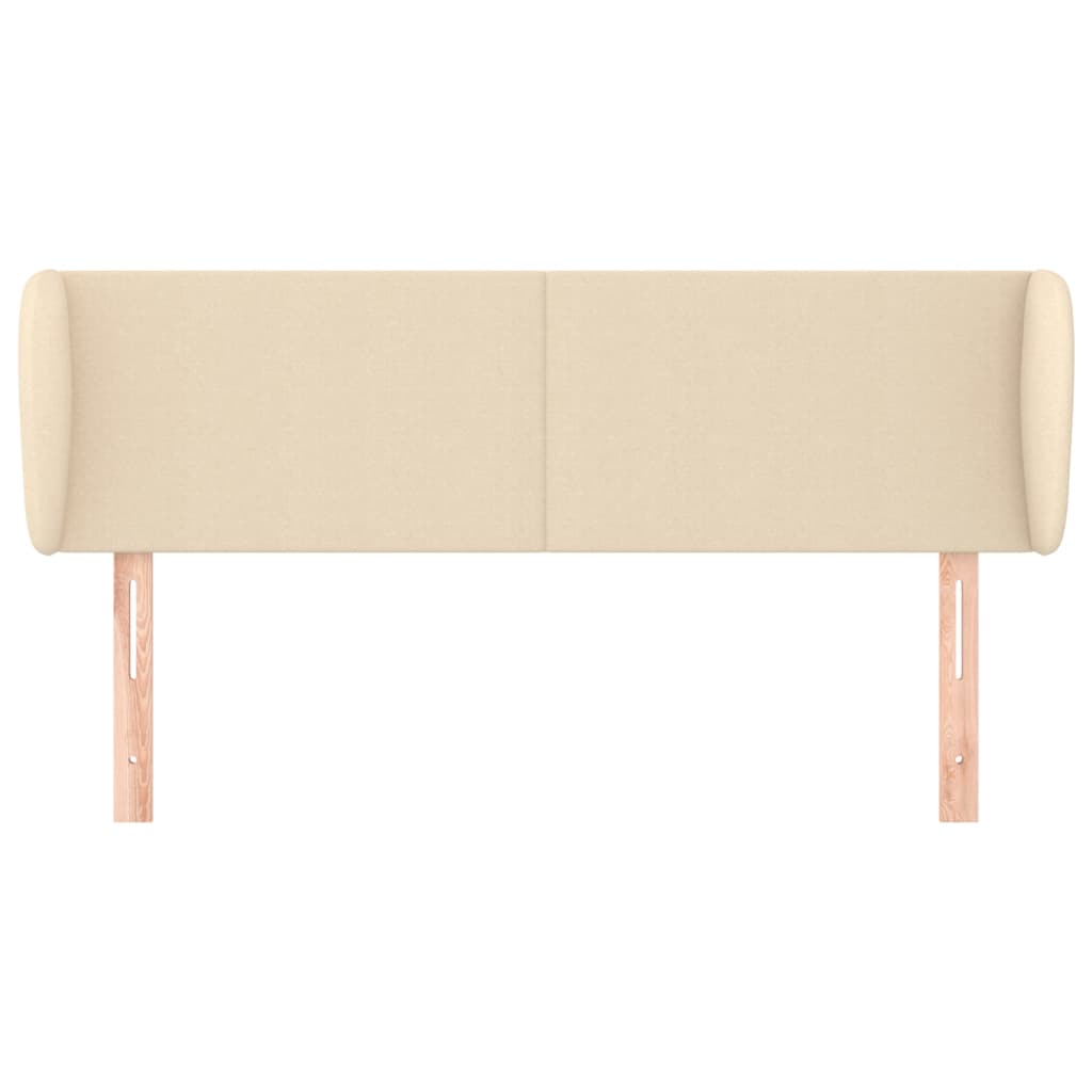 Testiera ad Orecchio Crema 147x23x78/88 cm in Tessuto - homemem39