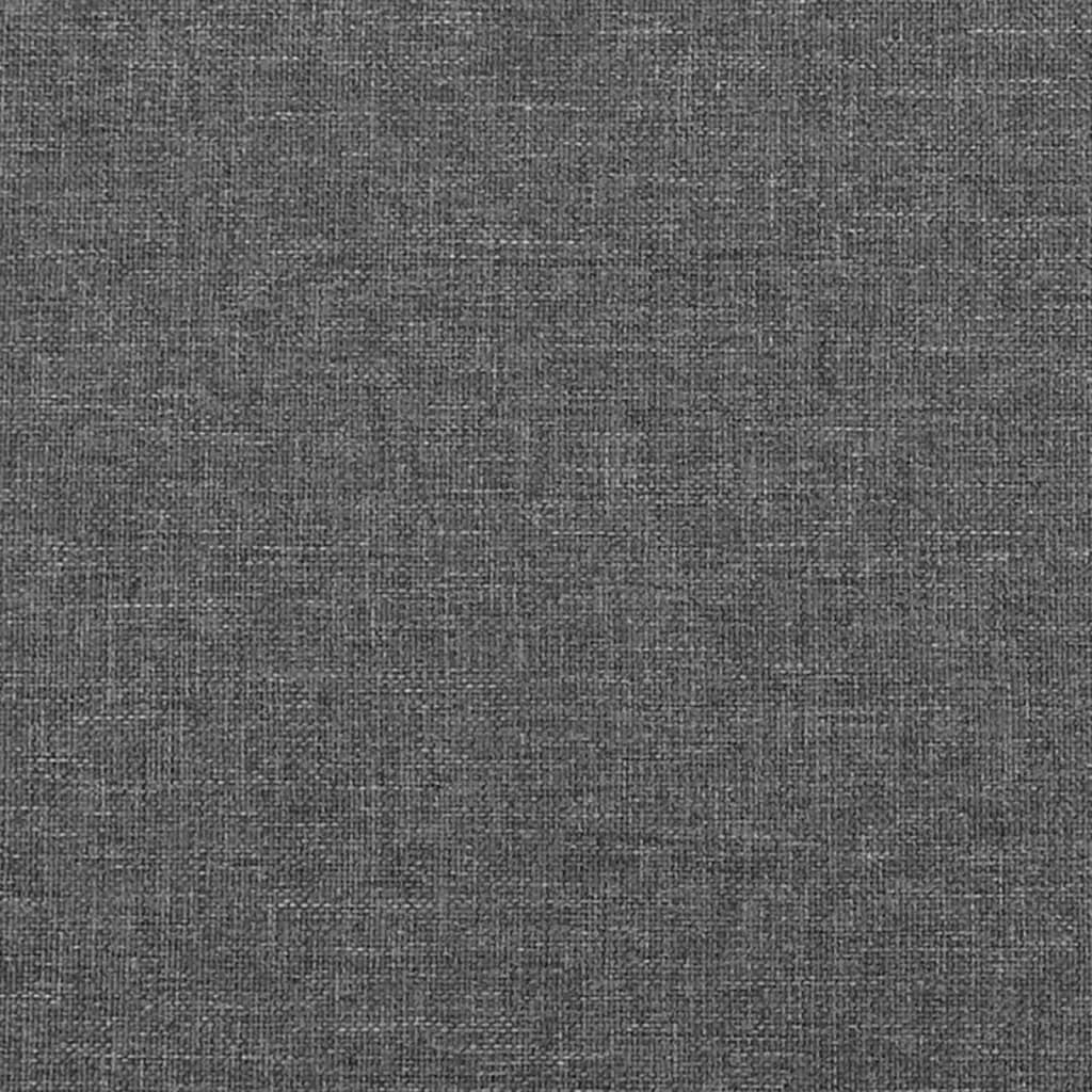 Testiera ad Orecchio Grigio Scuro 203x23x78/88 cm in Tessuto