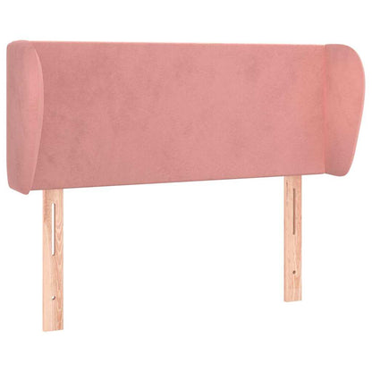 Testiera ad Orecchio Rosa 103x23x78/88 cm in Velluto | homemem39