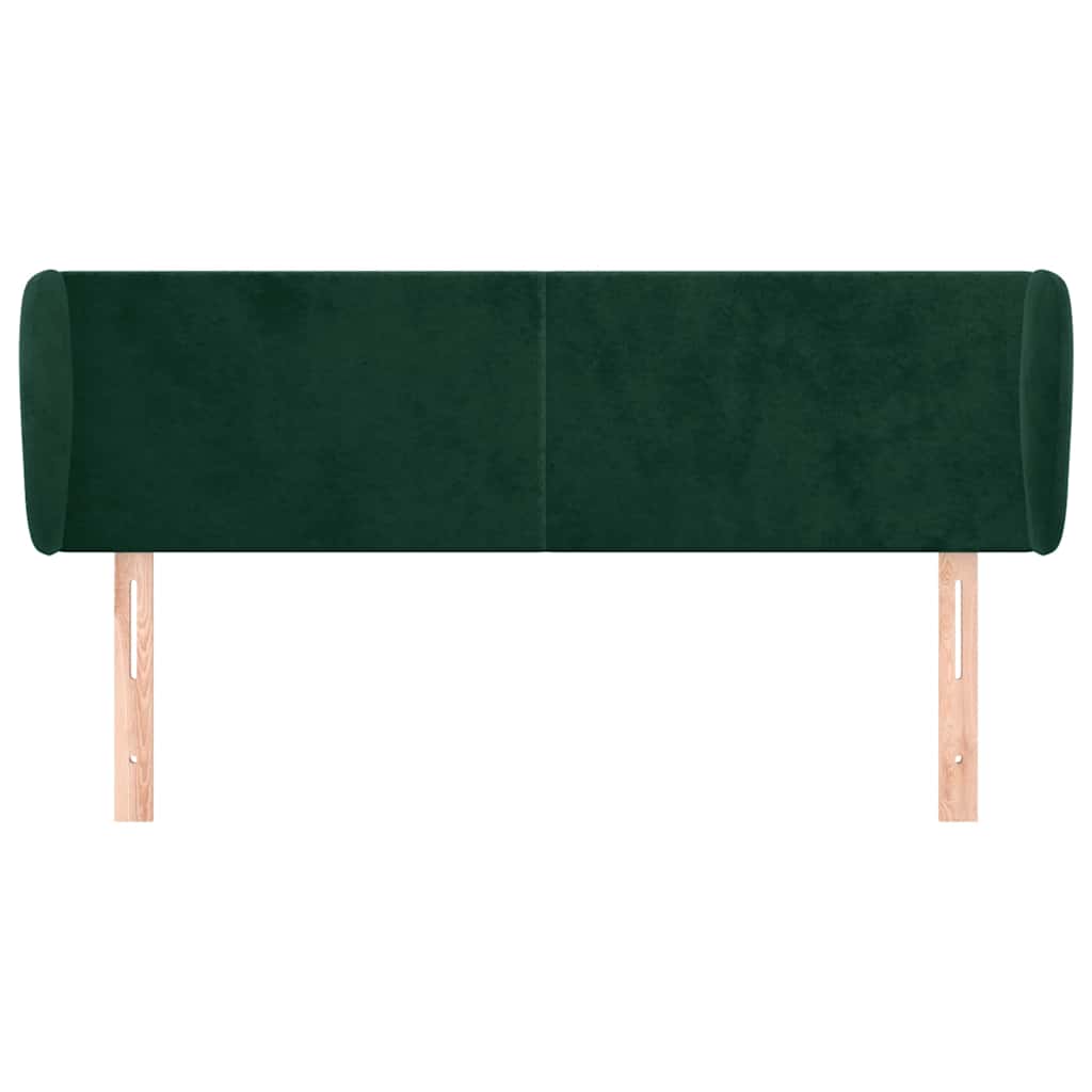 Testiera ad Orecchio Verde Scuro 147x23x78/88 cm in Velluto | homemem39
