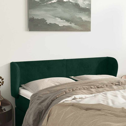 Testiera ad Orecchio Verde Scuro 147x23x78/88 cm in Velluto | homemem39