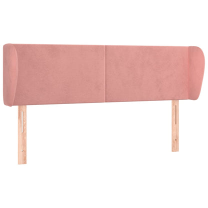 Testiera ad Orecchio Rosa 147x23x78/88 cm in Velluto | homemem39