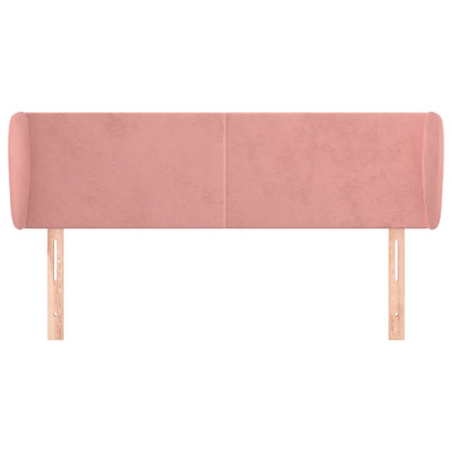 Testiera ad Orecchio Rosa 147x23x78/88 cm in Velluto | homemem39