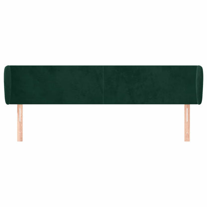Testiera ad Orecchio Verde Scuro 163x23x78/88 cm in Velluto | homemem39