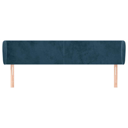 Testiera ad Orecchio Blu Scuro 163x23x78/88 cm in Velluto | homemem39