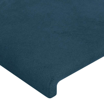 Testiera ad Orecchio Blu Scuro 163x23x78/88 cm in Velluto | homemem39