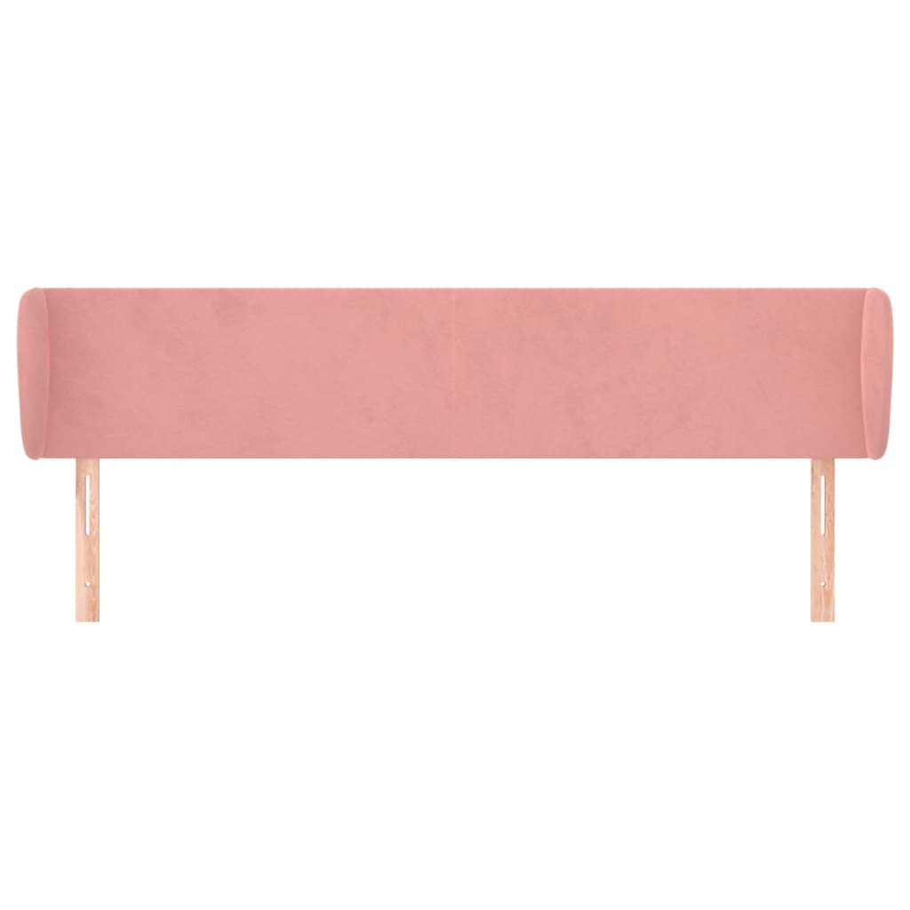 Testiera ad Orecchio Rosa 163x23x78/88 cm in Velluto | homemem39