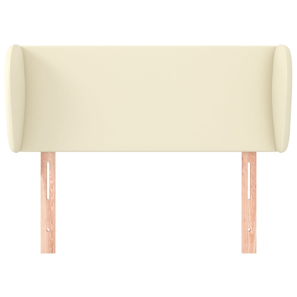 Testiera ad Orecchio Crema 83x23x78/88 cm in Similpelle