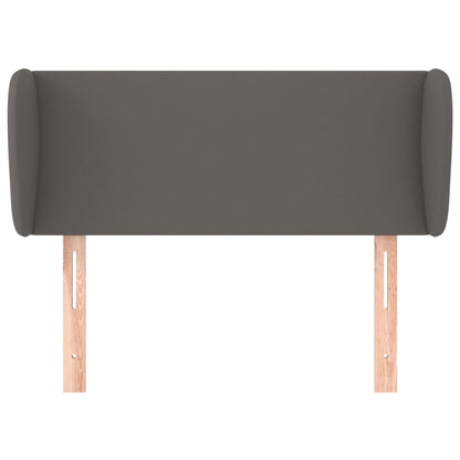 Testiera ad Orecchio Grigia 83x23x78/88 cm in Similpelle - homemem39