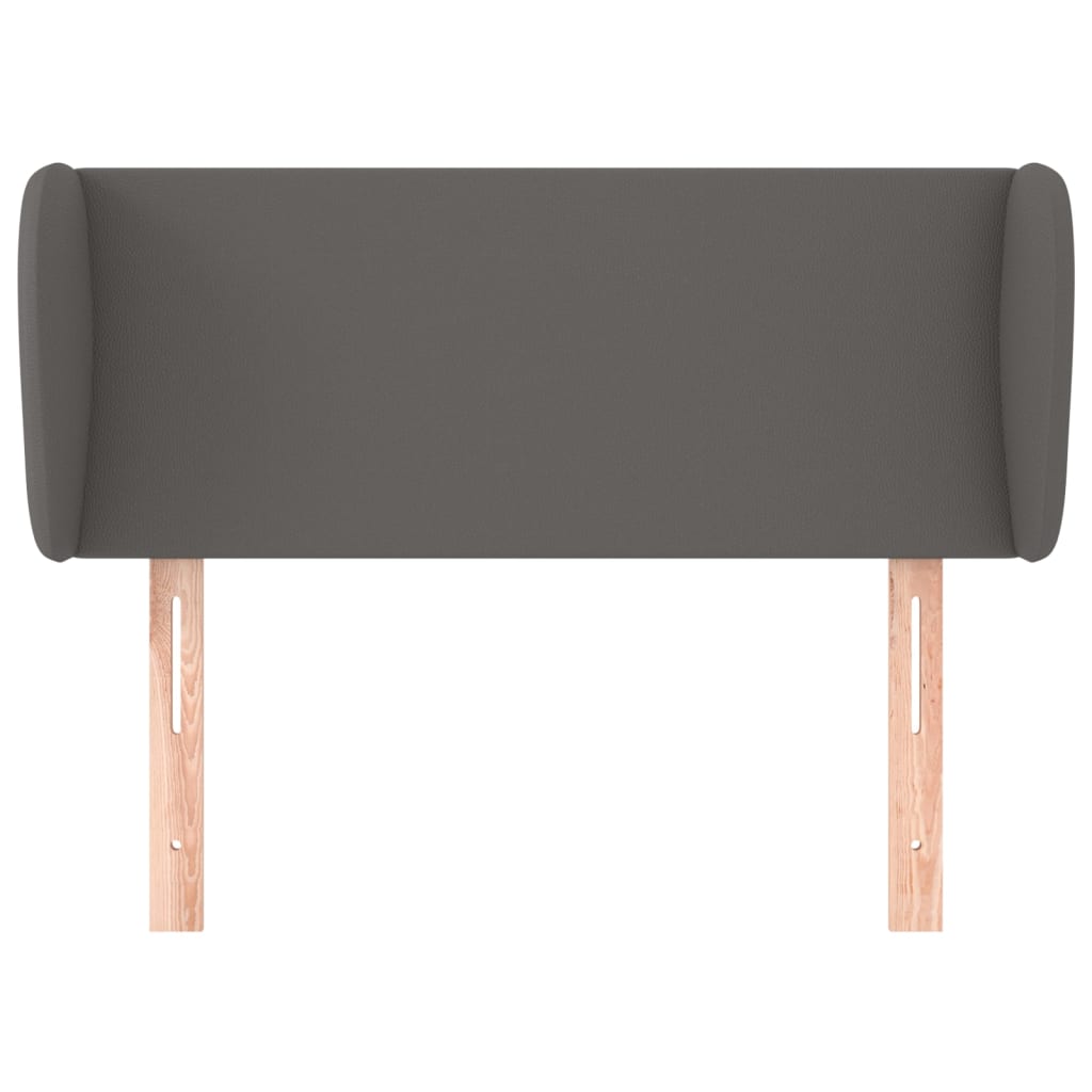 Testiera ad Orecchio Grigia 93x23x78/88 cm in Similpelle - homemem39