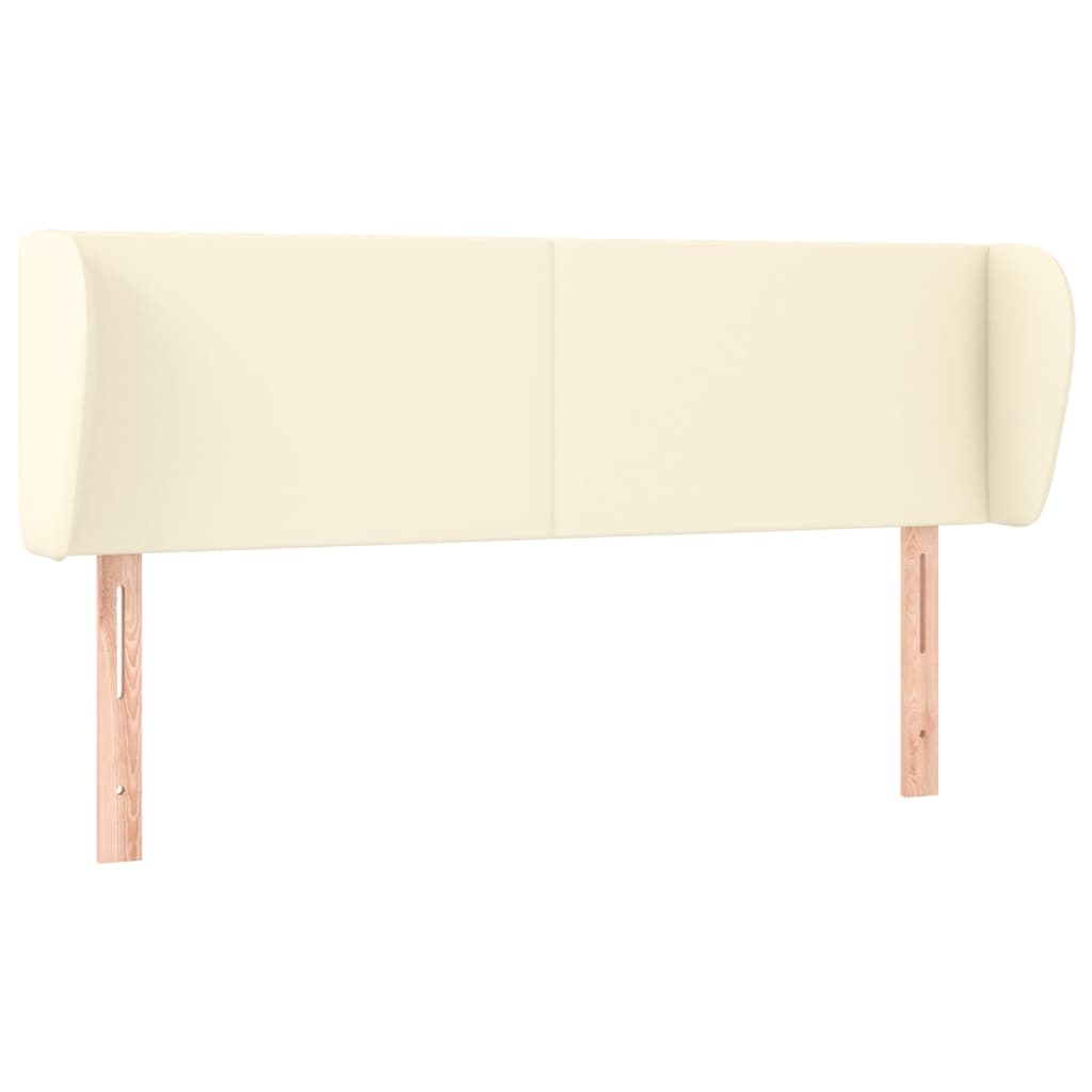 Testiera ad Orecchio Crema 147x23x78/88 cm in Similpelle