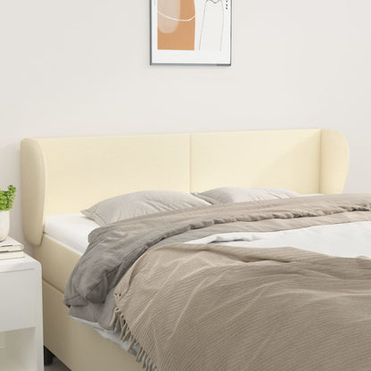 Testiera ad Orecchio Crema 147x23x78/88 cm in Similpelle