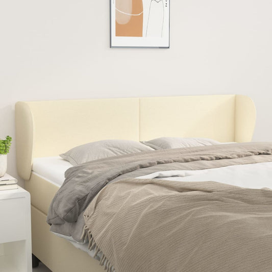 Testiera ad Orecchio Crema 147x23x78/88 cm in Similpelle