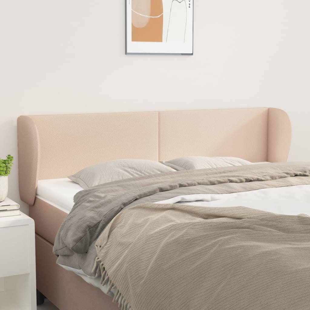 Testiera ad Orecchio Cappuccino 147x23x78/88 cm in Similpelle | homemem39