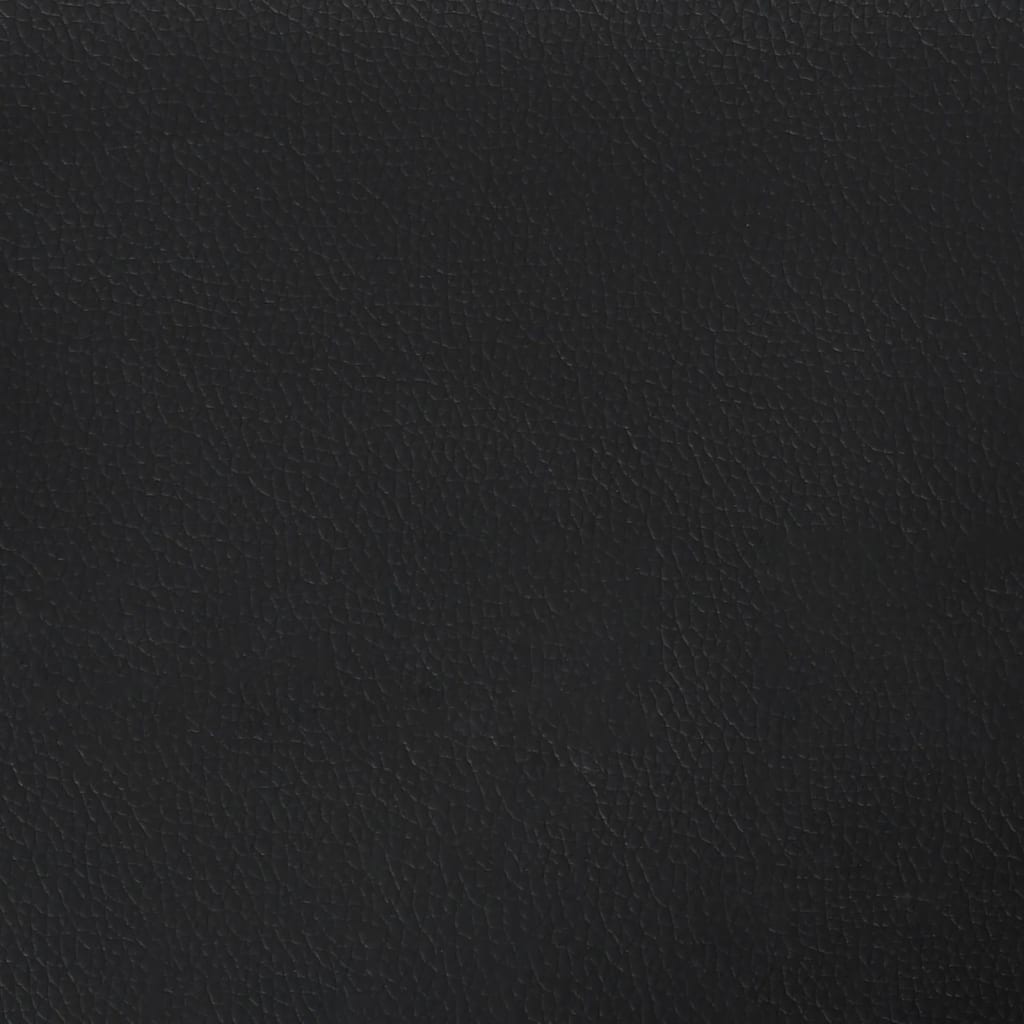 Testiera ad Orecchio Nera 163x23x78/88 cm in Similpelle | homemem39