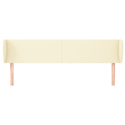 Testiera ad Orecchio Crema 163x23x78/88 cm in Similpelle