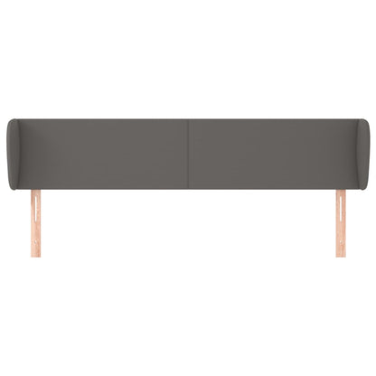 Testiera ad Orecchio Grigio 163x23x78/88 cm in Similpelle - homemem39