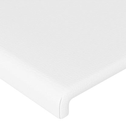 Testiera ad Orecchio Bianca 183x23x78/88 cm in Similpelle | homemem39