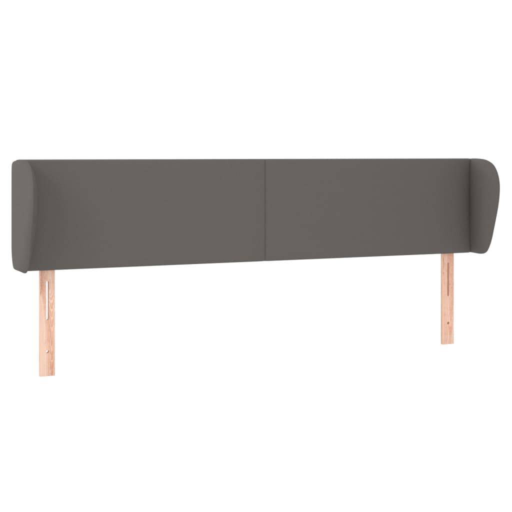 Testiera ad Orecchio Grigio 183x23x78/88 cm in Similpelle | homemem39