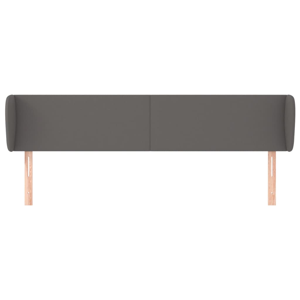 Testiera ad Orecchio Grigio 183x23x78/88 cm in Similpelle | homemem39