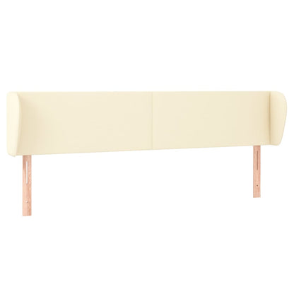 Testiera ad Orecchio Crema 203x23x78/88 cm in Similpelle