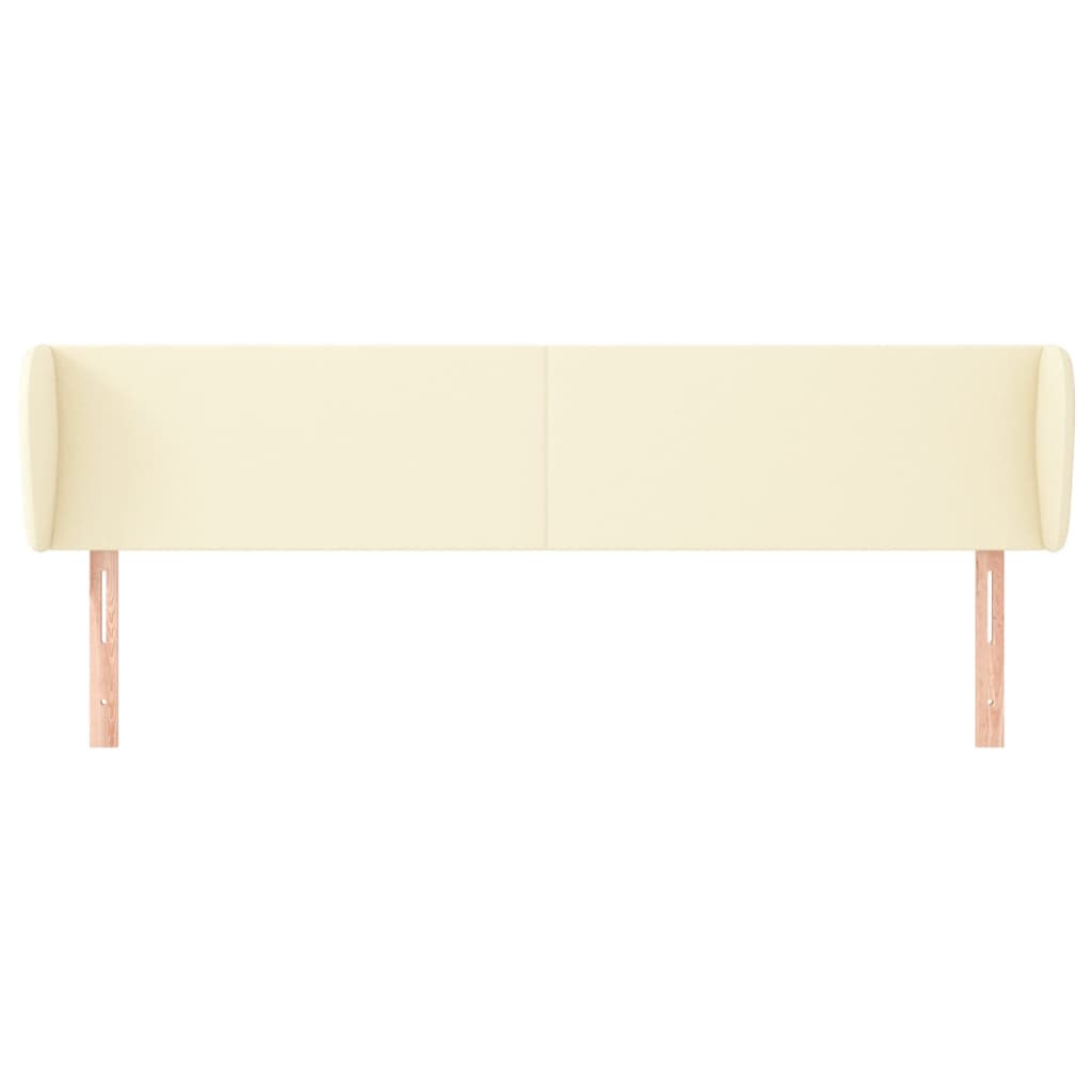 Testiera ad Orecchio Crema 203x23x78/88 cm in Similpelle